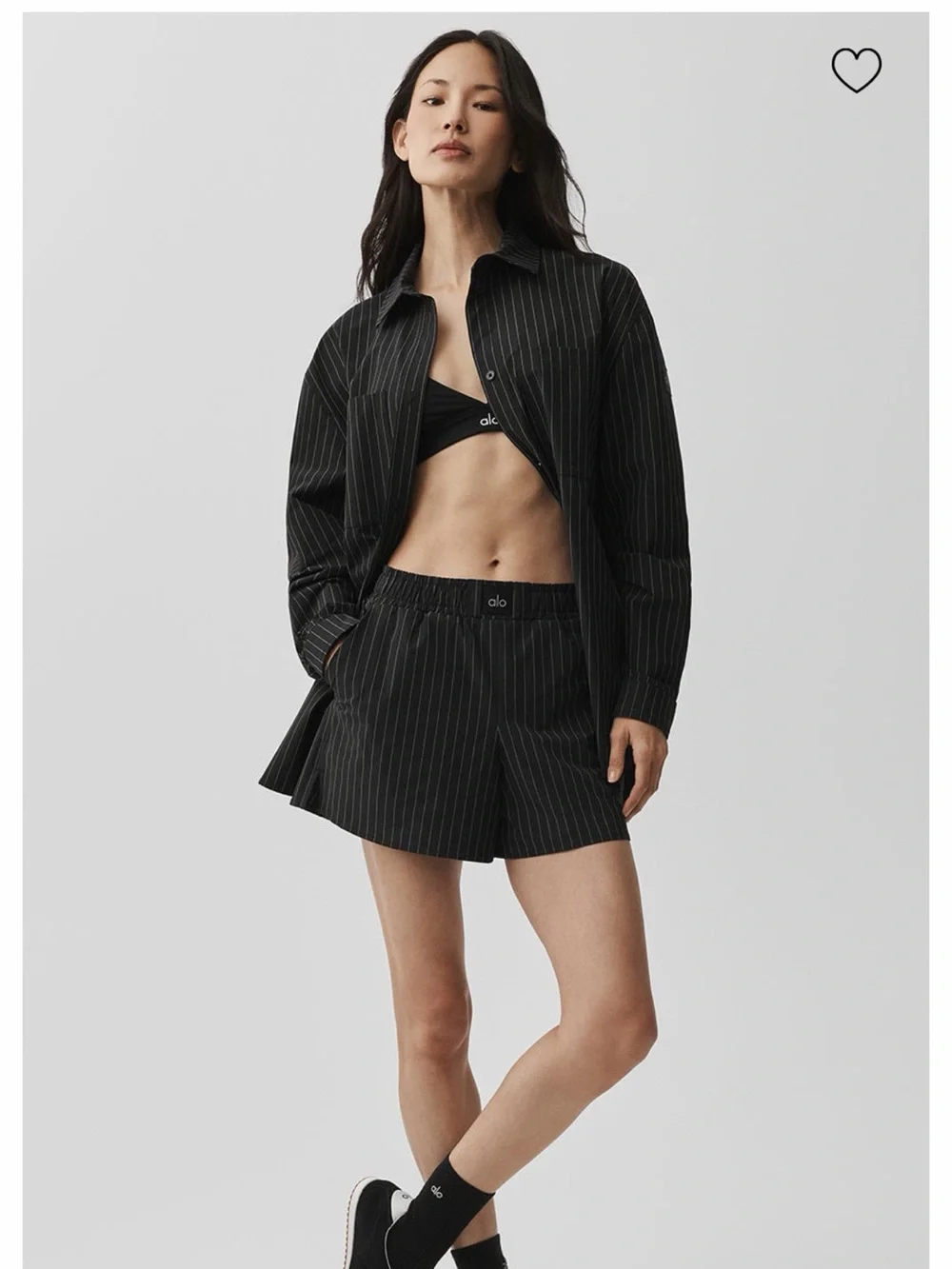 NWT ALO Black Pinstripe Daylight Boxer Shorts